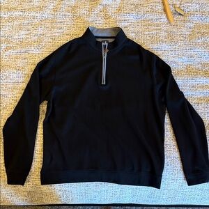 Johnnie-O Black men’s quarter zip